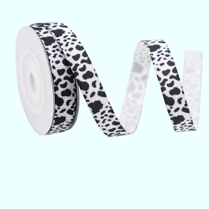 Set de Cintas de Grosgrain con Estampado de Vaca Boca Selling, <span class=keywords><strong>Tela</strong></span> con Patrón de Animal con Puntos para Decoración de Fiestas Western, Lazos para el Cabello y Manualidades DIY - Product Image 6