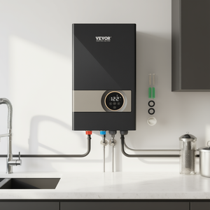 Calentador de agua eléctrico sin tanque Vevor de 18kw, calentamiento instantáneo, pantalla digital, montaje en pared para cocina - Product Image 2