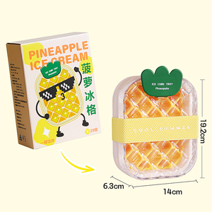 Moldes para Cubitos de Hielo, Bandejas para Cubitos de Hielo de Grado Alimenticio con Sistema de Presión, Cajas de Almacenamiento de Hielo para Refrigerador Doméstico - Product Image 5