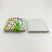 Boîtier de prise fibre optique mini FIBERVISION RS-01F ABS 1 port, plaque frontale FTTH, boîtier de sortie fibre, montage facile FTTB/FTTX
