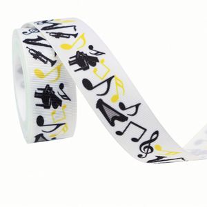 En stock – Ruban gros-grain créatif à thème musical (1/1,6/2,5/3,8 cm, 10 yards) pour la décoration de concerts et événements, idéal pour les amateurs de musique - Product Image 5