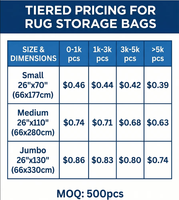 Sacs de rangement robustes pour tapis, sacs en plastique transparents pour emballage professionnel, protection pour déménagement et expédition de tapis, personnalisables OEM, directement de l'usine