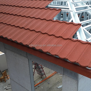 Tuile de toit en acier revêtu de pierre <span class=keywords><strong>anti</strong></span>-<span class=keywords><strong>mousse</strong></span> de la marque Kunya, surface autonettoyante pour la saison humide et pluvieuse, bungalow, garage, atelier - Product Image 5