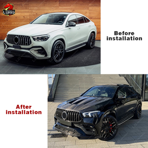 Nouvelle condition en Fiber de carbone modifié LD Style <span class=keywords><strong>GLE</strong></span> 63 coupé C167 Bodykit avant lèvre Spoiler arrière diffuseur capot pour style de voiture - Product Image 2