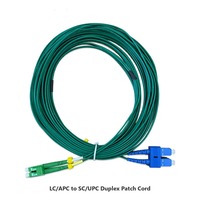 Cordon de raccordement fibre optique monomode duplex LC/APC vers SC/UPC OS2 G657A1 2.0mm LSZH pour intérieur FTTH, longueur personnalisée 1-50m