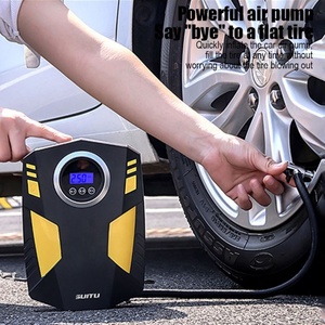 <span class=keywords><strong>Compresseur</strong></span> d'air 12V pour voiture, <span class=keywords><strong>moto</strong></span>, vélo, gonfleur de pneus portable avec lumière LED, gonfleur rapide 150PSI, pompe à air numérique intelligente - Product Image 2