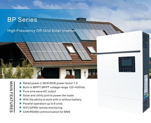 Potencia Pura de 3000W con Pantalla LED, MPPT, Entrada de 48VDC, CAN/RS485 para Sistemas Solares Fuera de la Red - Product Image 6