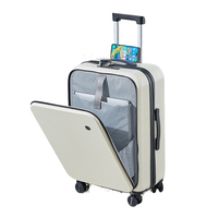 Valise à roulettes Spinner intelligente de haute qualité unisexe valise en PC pour les voyages personnels vente en gros de bagages