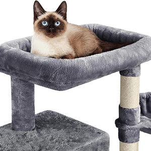 Fabricante personalizado felpa oscura de lujo árbol de gato grande al por mayor de alta resistencia árbol de gato alto Torre superventas raspador <span class=keywords><strong>para</strong></span> <span class=keywords><strong>gatos</strong></span> grandes - Product Image 2