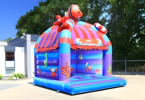 <span class=keywords><strong>Castillo</strong></span> Inflable con Temática Oceánica Colorida, Decoraciones de Peces y Corales, <span class=keywords><strong>Castillo</strong></span> de Brinco de PVC Resistente - Product Image 2