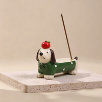 Ornement de bureau en résine animaux de dessin animé, décoration de bureau, cadeau porte-bonheur mascotte, cadeau émotionnel réconfortant