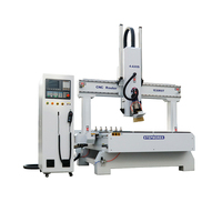 Routeur CNC à 4 axes avec broche rotative, système de commande numérique Syntec NC Studio, servomoteur, changeur d'outils automatique, machine de gravure CNC 3D sur bois