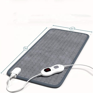 2025 переносная бархатная электрическая Подушка с подогревом, большая сложенная быстро нагревающаяся машина, моющаяся, с контролем температуры, носимая, личная забота - Product Image 2