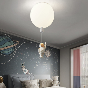Lustres nordiques, luminaires de plafond pour chambre à coucher, lampe suspendue pour chambre à coucher avec astronaute, ballon, contes de fées pour garçons et filles - Product Image 4
