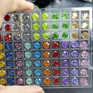 Venta al por Mayor de Piedras Sueltas de Circonia Cúbica de Calidad 5A, 12 mm, Color Verde Manzana, Diamante Sintético, Forma de Rosa Milenio - Product Image 4