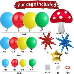 ลูกโป่งยางรูปเห็ดระเบิด 121 ชิ้น สำหรับตกแต่งงานแต่งงาน งานเลี้ยงฉลองทารก ขายส่ง - Product Image 4