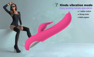 Nuevo Vibrador Conejo Rojo Rosa 2026, Estimulación del Clítoris y Punto G, Vibración de <span class=keywords><strong>Doble</strong></span> Cabeza, Silicona Suave, Juguetes Sexuales para Mujeres Adultas - Product Image 2