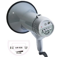 Mégaphone portatif rechargeable USB XC-11S haut-parleur de puissance 30W mégaphone portable sirène intégrée et USB et enregistrement