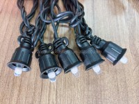 Guirlande Lumineuse Led G50 Globe, 5m 20 Blubs,Connectable,220v, Ampoule Festoon de Noël Guirlande Lumineuse Extérieure