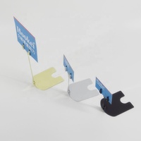 Porte-étiquettes et porte-prix en métal écologique Sens avec clip de présentation facile à installer, support pour gâteaux