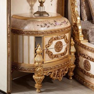 Новейший дизайн, классическая мебель для дома, виллы, спальни, роскошная резная мебель из массива дерева, мягкая мебель для спальни, круглая кровать - Product Image 5