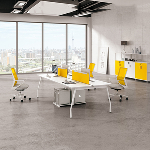 Khu Vực Làm Việc Mở Chất Lượng Cao 2 4 6 Chỗ Ngồi Máy Trạm Văn Phòng Bàn Máy Tính 4 Người Bàn Văn Phòng - Product Image 5