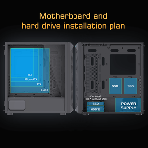 Lovingcool 2026 Vente chaude Boîtier <span class=keywords><strong>d</strong></span>'<span class=keywords><strong>ordinateur</strong></span> en maille noire E-ATX ATX MATX Boîtier de jeu pour PC Boîtier de <span class=keywords><strong>tour</strong></span> complet pour <span class=keywords><strong>ordinateur</strong></span> de jeu - Product Image 5