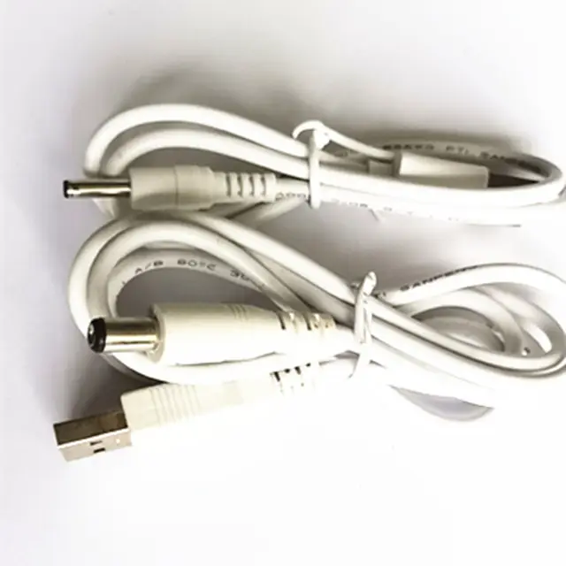 Kabel pengisi daya colokan USB ke DC 5.5x2.1mm dengan 10 konektor untuk Router, kipas Mini, Speaker, kamera, ponsel pintar