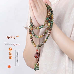 Dunhuang Charcoal Burning 108 Bodhi Pulseras Unisex Diseño de mano Bodhi Beads Trendy Literary Play Pulseras al por mayor - Product Image 2