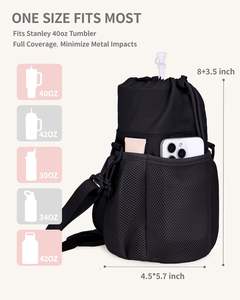 Portabotellas con Correa para Vaso Stanley de 40/30 oz, Bolsa Aislante para Botellas de Agua, Bandolera con Asa - Product Image 2