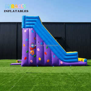 Château <span class=keywords><strong>gonflable</strong></span> professionnel de qualité supérieure, toboggan aquatique <span class=keywords><strong>gonflable</strong></span> extérieur tropical avec palmiers, idéal pour la location événementielle - Product Image 4