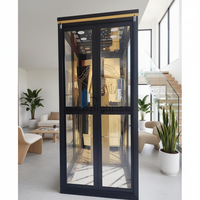 Mini-ascenseur résidentiel intérieur pour 2 personnes, petit ascenseur en verre, ascenseur domestique personnel, ascenseur pour maison sur 3 étages