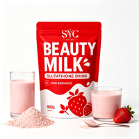 Boisson au collagène premium avec formule à la fraise japonaise pour un blanchiment efficace de la peau et la restauration du collagène – Complément professionnel