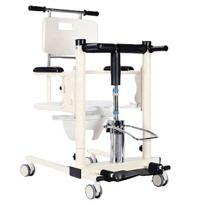Machine de transfert hydraulique pour patients alités, version améliorée en acier inoxydable épaissi avec levage à commande au pied - Product Image 2