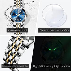   Montre de luxe OEM 9998 en acier inoxydable pour homme, étanche, calendrier, lumineuse, élégante, cadeau, montre à quartz pour femme - Product Image 5