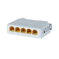 Extenseur PoE sur rail 5 ports 1000 Mbps IEEE 802.3AF/AT/BT 1 entrée 4 sorties 0~250 m pour commutateur PoE NVR caméra IP