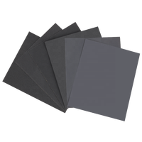 KAFUWELL 10PCS Papier abrasif en carbure de silicium 60-10000 grains pour ponçage et polissage