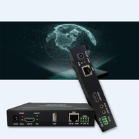 Extensor HDMI KVM 4K30 de alto rendimiento USB 2,0 sobre IP/CAT5e/CAT6 Cable Audio Video e iluminación profesional