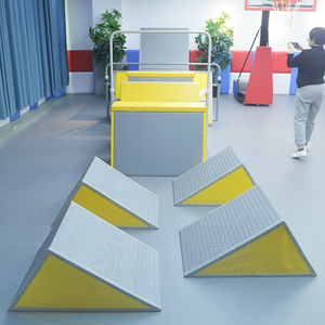 XINOUTAI Set da Salto a Nove Pezzi per Bambini, in Legno, per Esterni, Comodo, Durevole, Combinazione per Competizioni, Treppiede - Product Image 4