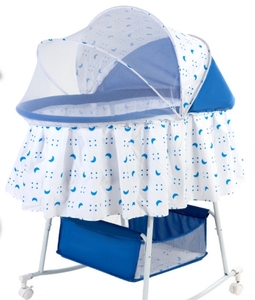 Multi-funzionale nuovo nato bambino sonno altalena <span class=keywords><strong>culla</strong></span> Queen Size pieghevole con zanzariera per dormire Shaker e Mobile per camera da letto - Product Image 1