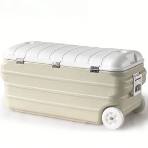 PoeticExist 160L Reusable Eco-Friendly Portable Cooler <b>Box</b> Wheels Modern Multi-Functional Outdoor <b>Camping</b> Logo PE Food Beverage - Product Image 1