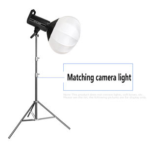 2.8m高品質プロ仕様ステンレス製写真撮影用ビデオライトスタンド三脚、スプリングクッション付きノブロック、耐荷重10kg - Product Image 6