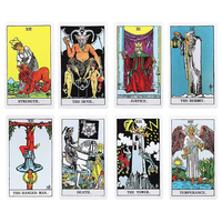 Jeu de cartes de tarot personnalisé avec logo, papier imprimé de conception classique 350 g/m², cartes à jouer avec guide pour jeux personnalisés