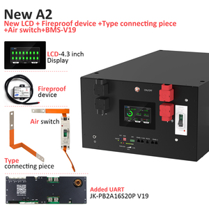 กล่องแบตเตอรี่ DIY JK V19 BMS กล่องแบตเตอรี่ Lifepo4 280ah พร้อมกล่องแบตเตอรี่250A แบบปรับสมดุลในปัจจุบันสำหรับการจัดเก็บพลังงานที่บ้าน - Product Image 2