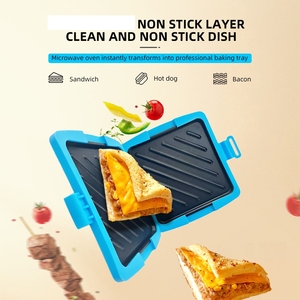 Utensilios de Cocina que Ahorran Tiempo, Máquina <span class=keywords><strong>para</strong></span> Hacer Snacks, Prensa <span class=keywords><strong>para</strong></span> Panini, Tostadora Multifuncional Desmontable, Parrilla <span class=keywords><strong>para</strong></span> <span class=keywords><strong>Microondas</strong></span>, Máquina <span class=keywords><strong>para</strong></span> Hacer Sándwiches y Tostadas - Product Image 2