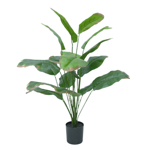 Trung Quốc nhà máy Nhân Tạo Màu xanh lá cây cây trong chậu nhựa ngoài trời Faux plantas artificiais trang trí Trung Quốc nhân tạo thực vật - Product Image 2