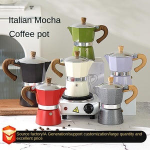 <span class=keywords><strong>Cafetera</strong></span> Moka Clásica Hecha a Mano de Estilo Italiano con Válvula Única y Juego de Preparación Manual para Uso Doméstico - Product Image 2