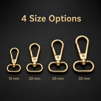 En stock, Mousquetons pivotants épaissis en alliage de zinc pour bagages, crochets pour chiens, breloques de sac à dos, boucles pour sangles de lanière, pour l'extérieur