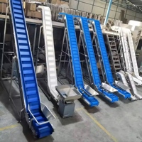 Convoyeur à bande incliné portable pour fraises, élévateur à trémie en PU/PVC, convoyeur à bande incliné pour l'industrie alimentaire
