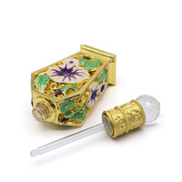 Parfum Rasasi Offre Spéciale à Dubaï 12ml 15ml bouteille d'huile bouteille de parfum en métal avec tige en verre